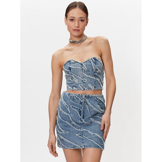 Gestuz Top Larisa 10906883 Niebieski Slim Fit ze sklepu MODIVO w kategorii Bluzki damskie - zdjęcie 182660054