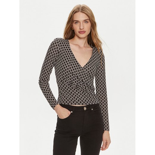 Marciano Guess Bluzka 4YGP00 6262A Czarny Slim Fit ze sklepu MODIVO w kategorii Bluzki damskie - zdjęcie 182660112