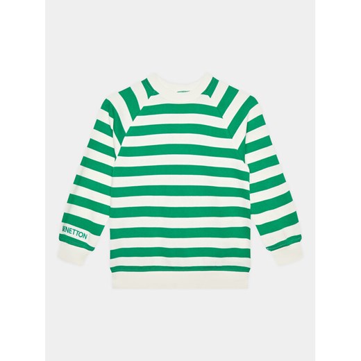 United Colors Of Benetton Bluza 36PLC10DE Zielony Regular Fit ze sklepu MODIVO w kategorii Bluzy chłopięce - zdjęcie 182660153