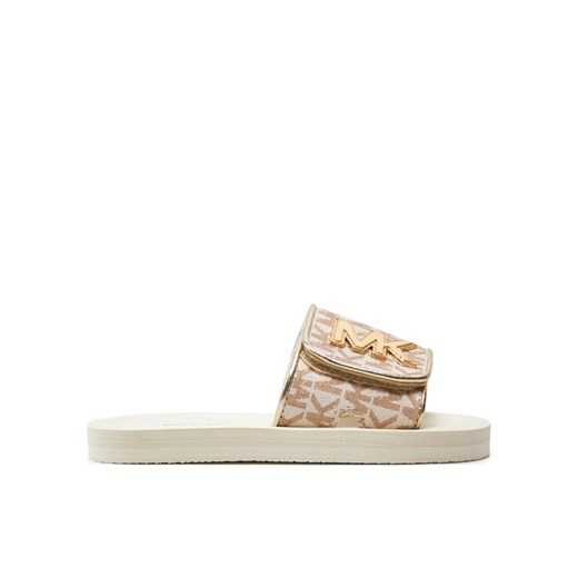 MICHAEL KORS KIDS Klapki MK100946 Beżowy ze sklepu MODIVO w kategorii Klapki dziecięce - zdjęcie 182660162