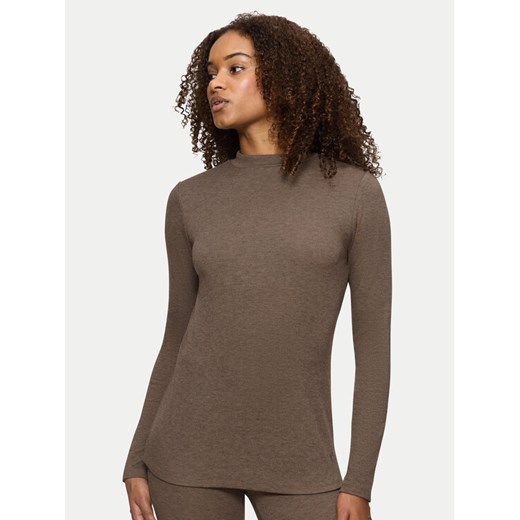 Triumph Sweter Smart Thermal 10221490 Brązowy Slim Fit ze sklepu MODIVO w kategorii Swetry damskie - zdjęcie 182660240