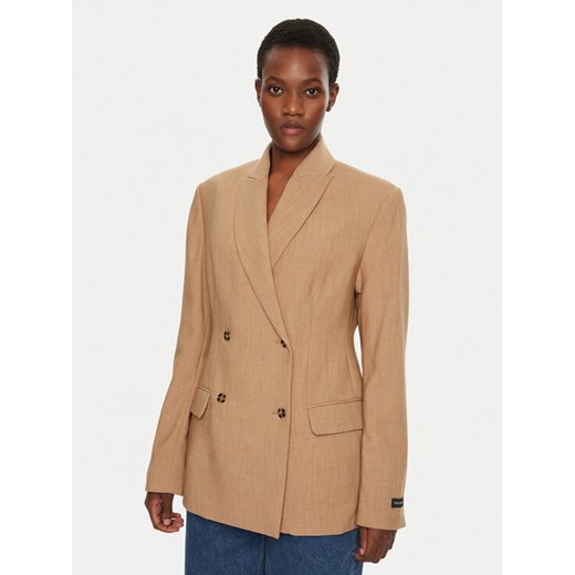 Herskind Marynarka Laila 5411177 Beżowy Slim Fit ze sklepu MODIVO w kategorii Marynarki damskie - zdjęcie 182660250