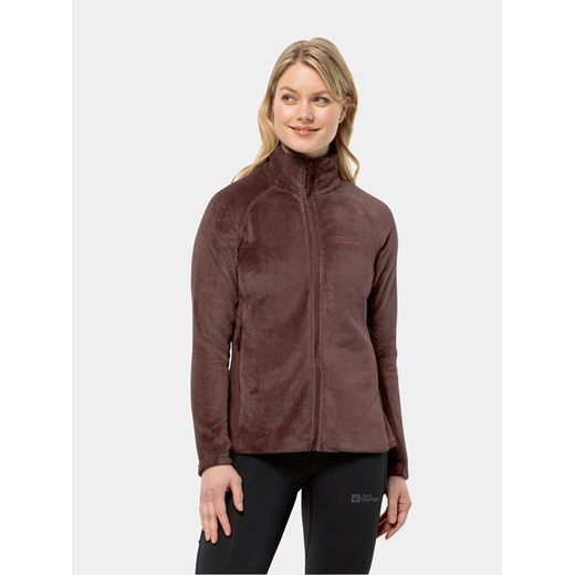 Jack Wolfskin Polar Rotwand Fz 1711421 Bordowy Regular Fit ze sklepu MODIVO w kategorii Bluzy damskie - zdjęcie 182660264