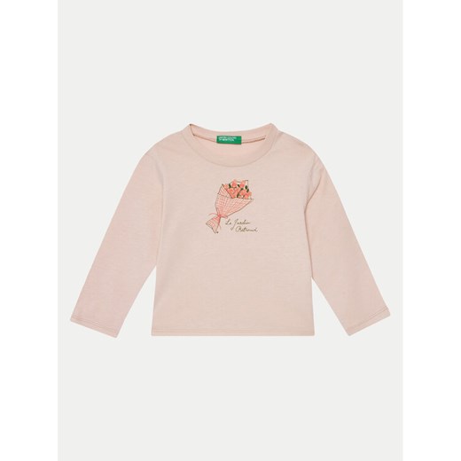 United Colors Of Benetton Bluzka 3ATNG10GL Różowy Regular Fit ze sklepu MODIVO w kategorii Bluzki dziewczęce - zdjęcie 182660350