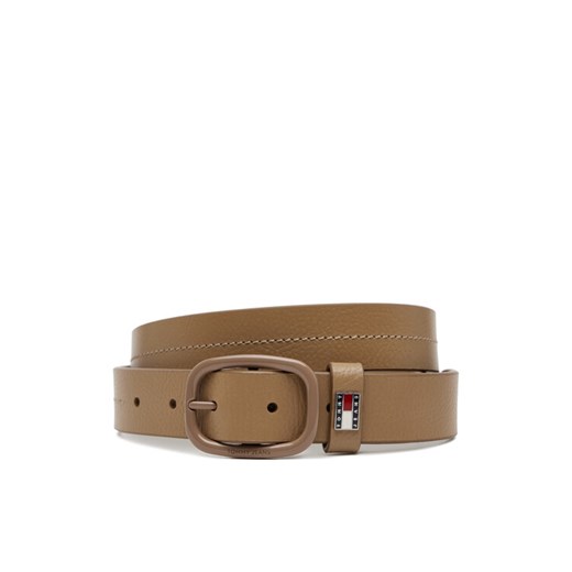 Tommy Jeans Pasek Damski Tjw Oval Tonal 3.0 AW0AW17392 Beżowy ze sklepu MODIVO w kategorii Paski damskie - zdjęcie 182660371