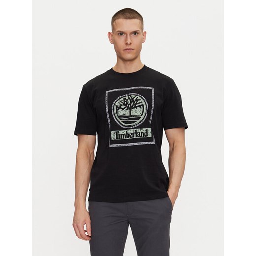Timberland T-Shirt TB0A6DHD Czarny Regular Fit ze sklepu MODIVO w kategorii T-shirty męskie - zdjęcie 182660512