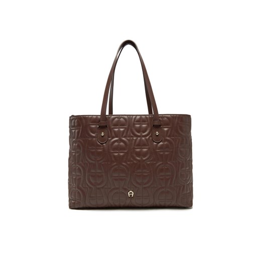 Aigner Torebka 137074 Brązowy ze sklepu MODIVO w kategorii Torby Shopper bag - zdjęcie 182660541