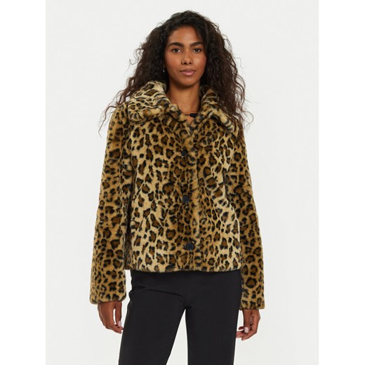 Guess Futro Cecile W4BL3B WGSR0 Brązowy Regular Fit ze sklepu MODIVO w kategorii Futra damskie - zdjęcie 182660554