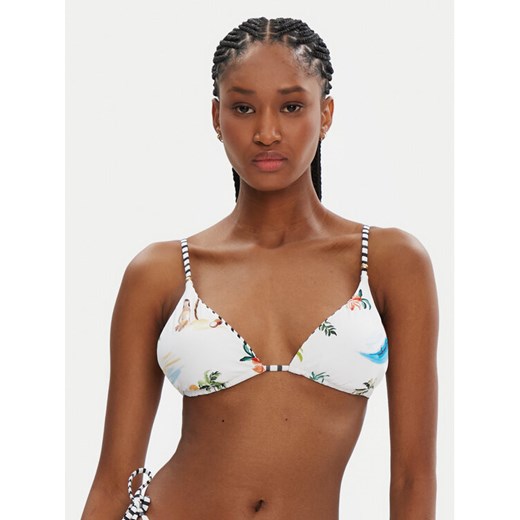 Seafolly Góra od bikini Isla Palm 30726-216 Biały ze sklepu MODIVO w kategorii Stroje kąpielowe - zdjęcie 182660600