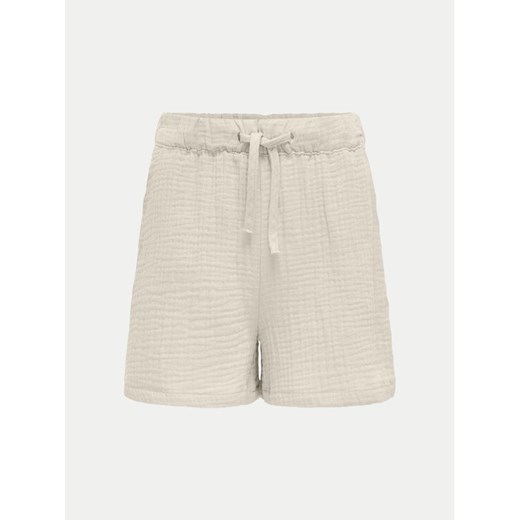 Kids ONLY Szorty materiałowe Thyra 15293680 Beżowy Regular Fit ze sklepu MODIVO w kategorii Spodenki dziewczęce - zdjęcie 182660602