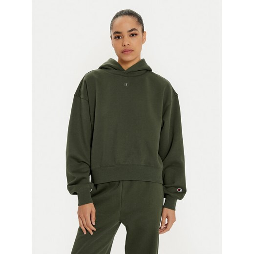 Champion Bluza 117539 Zielony Regular Fit ze sklepu MODIVO w kategorii Bluzy damskie - zdjęcie 182660661