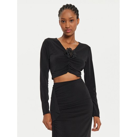 ViCOLO Bluzka US0025 Czarny Slim Fit ze sklepu MODIVO w kategorii Bluzki damskie - zdjęcie 182660663