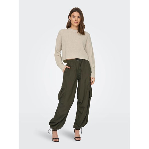 ONLY Sweter Malavi 15284453 Beżowy Regular Fit ze sklepu MODIVO w kategorii Swetry damskie - zdjęcie 182660673