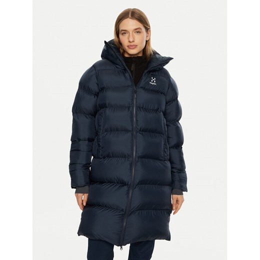 Haglöfs Kurtka zimowa Long Mimic 607706 Granatowy Relaxed Fit ze sklepu MODIVO w kategorii Kurtki damskie - zdjęcie 182660681
