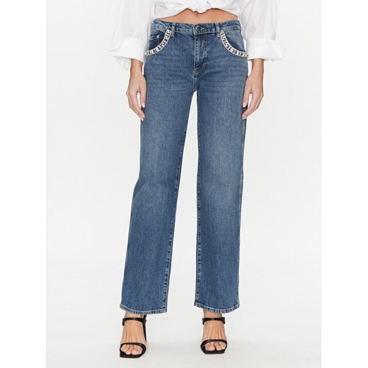Guess Jeansy W5RA1N D5ACC Niebieski Skinny Fit ze sklepu MODIVO w kategorii Jeansy damskie - zdjęcie 182660683