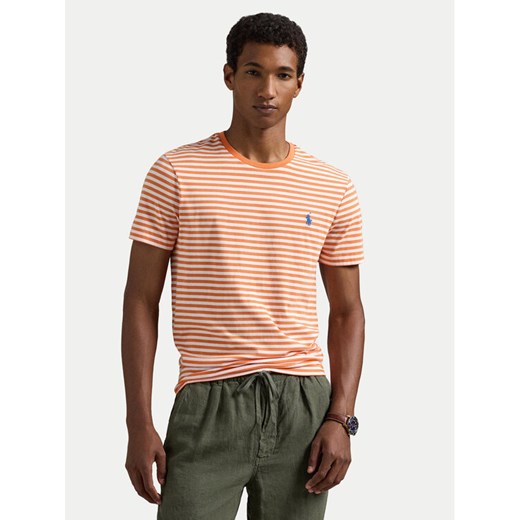 Polo Ralph Lauren T-Shirt 710956828002 Pomarańczowy Custom Slim Fit ze sklepu MODIVO w kategorii T-shirty męskie - zdjęcie 182660843
