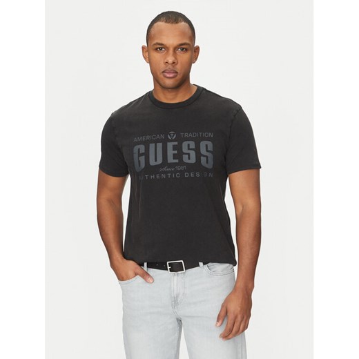 Guess T-Shirt M5GI27 KBW41 Czarny Regular Fit ze sklepu MODIVO w kategorii T-shirty męskie - zdjęcie 182661040