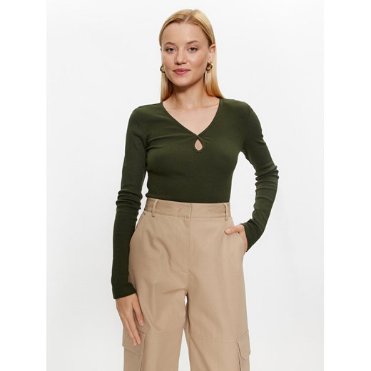 Noisy May Bluzka Maya 27026248 Zielony Slim Fit ze sklepu MODIVO w kategorii Bluzki damskie - zdjęcie 182661104