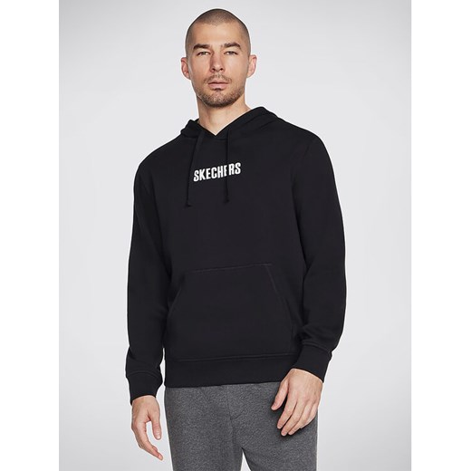 Skechers Bluza Sweats Incognito Hoodie HD6 Czarny Regular Fit ze sklepu MODIVO w kategorii Bluzy męskie - zdjęcie 182661141