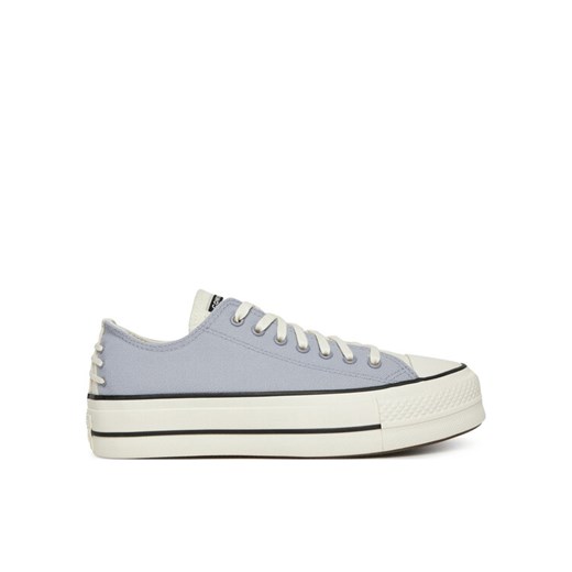 Converse Trampki Chuck Taylor All Star Lift Platform Crafted Laces A12553C Fioletowy ze sklepu MODIVO w kategorii Trampki damskie - zdjęcie 182661174