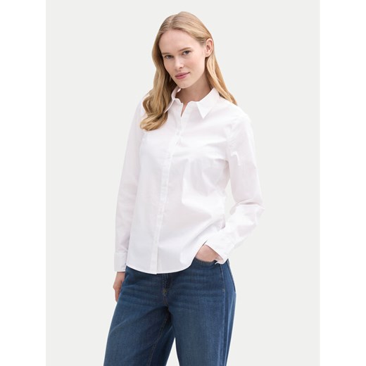 Tom Tailor Koszula 1045243 Biały Regular Fit ze sklepu MODIVO w kategorii Koszule damskie - zdjęcie 182661194
