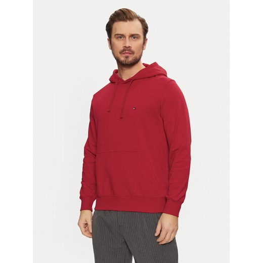 Tommy Hilfiger Bluza Essential MW0MW37235 Czerwony Regular Fit ze sklepu MODIVO w kategorii Bluzy męskie - zdjęcie 182661230