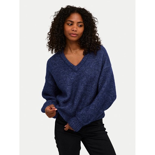 Kaffe Sweter Trina 10508973 Niebieski Loose Fit ze sklepu MODIVO w kategorii Swetry damskie - zdjęcie 182661234