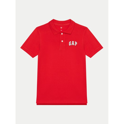 Gap Polo 559938 Czerwony Regular Fit ze sklepu MODIVO w kategorii T-shirty chłopięce - zdjęcie 182661261