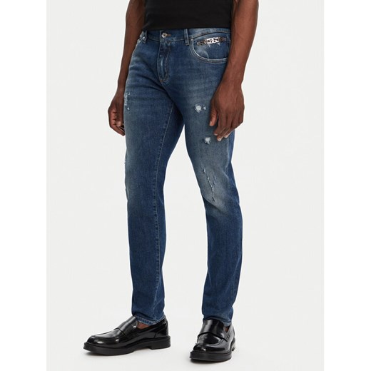 Dolce&Gabbana Jeansy GY07CD G8LN7 Granatowy Slim Fit ze sklepu MODIVO w kategorii Jeansy męskie - zdjęcie 182661270