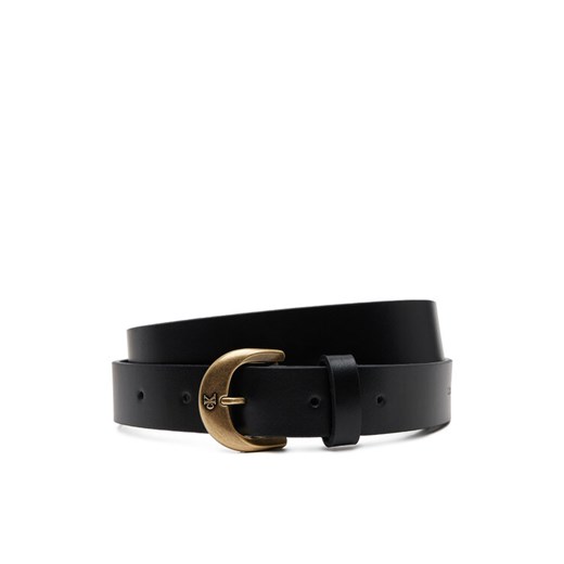 Calvin Klein Jeans Pasek Damski Casual Center Pin Buckle 25MM LV04K7009G Czarny ze sklepu MODIVO w kategorii Paski damskie - zdjęcie 182661283