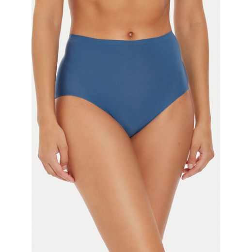 Chantelle Figi klasyczne z wysokim stanem Soft Stretch C26470 Niebieski ze sklepu MODIVO w kategorii Majtki damskie - zdjęcie 182661293