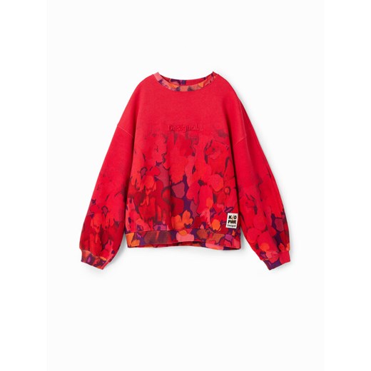 Desigual Bluza 23WGSK05 Czerwony Regular Fit ze sklepu MODIVO w kategorii Bluzy dziewczęce - zdjęcie 182661334