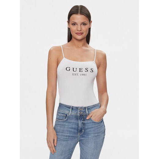 Guess Body Carrie O2GM12 KBBU1 Biały Slim Fit ze sklepu MODIVO w kategorii Bluzki damskie - zdjęcie 182661370