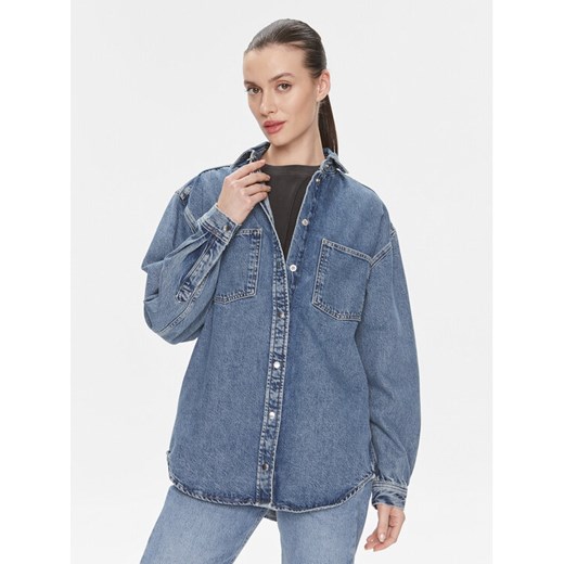 Samsøe Samsøe Koszula jeansowa Eleanor F23400135 Niebieski Relaxed Fit ze sklepu MODIVO w kategorii Koszule damskie - zdjęcie 182661390