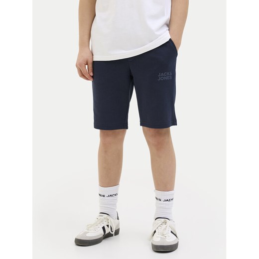 Jack&Jones Junior Szorty sportowe New Soft 12204818 Granatowy Slim Fit ze sklepu MODIVO w kategorii Spodenki chłopięce - zdjęcie 182661402