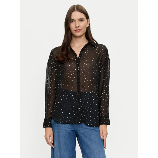 Brave Soul Koszula LSH-272DOTTIBLK Czarny Regular Fit ze sklepu MODIVO w kategorii Koszule damskie - zdjęcie 182661421