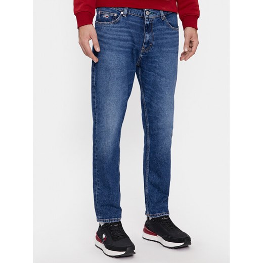 Tommy Jeans Jeansy DM0DM18174 Granatowy Tapered Fit ze sklepu MODIVO w kategorii Jeansy męskie - zdjęcie 182661490
