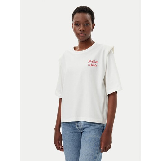 ViCOLO T-Shirt RD0013 Biały Regular Fit ze sklepu MODIVO w kategorii Bluzki damskie - zdjęcie 182661594