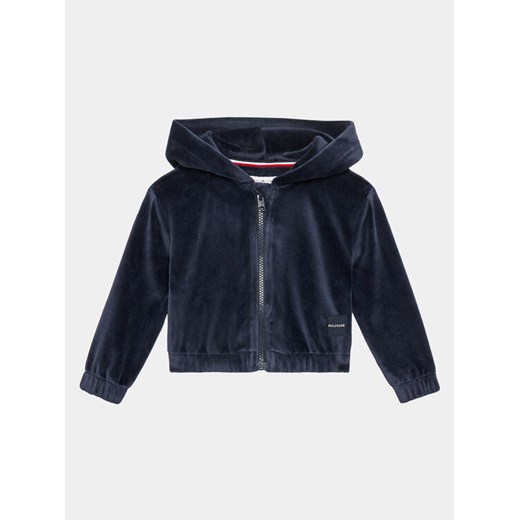 Tommy Hilfiger Bluza KG0KG07376 M Granatowy Regular Fit ze sklepu MODIVO w kategorii Bluzy dziewczęce - zdjęcie 182661610