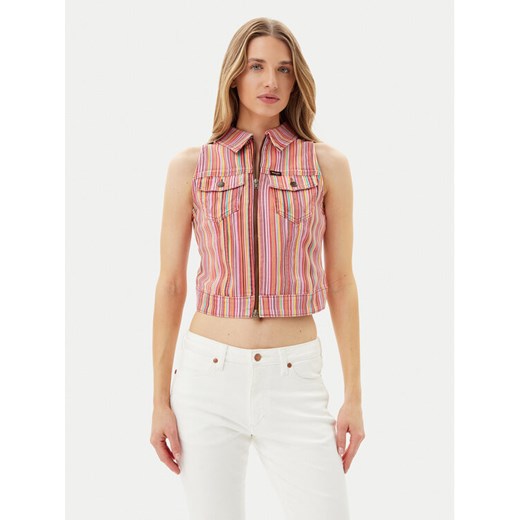Wrangler Kamizelka 112362848 Różowy Slim Fit ze sklepu MODIVO w kategorii Kamizelki damskie - zdjęcie 182661641