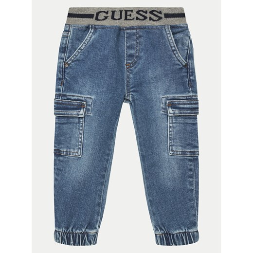 Guess Jeansy N5RA02 D4GV0 Niebieski Regular Fit ze sklepu MODIVO w kategorii Spodnie chłopięce - zdjęcie 182661642