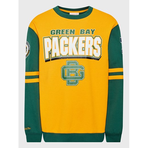 Mitchell & Ness Bluza FCPO3400 Żółty Regular Fit Mitchell & Ness L MODIVO