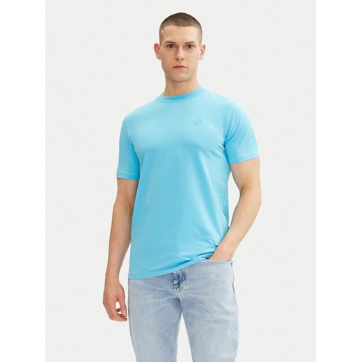 KARL LAGERFELD T-Shirt 755750 552221 Turkusowy Regular Fit ze sklepu MODIVO w kategorii T-shirty męskie - zdjęcie 182661791