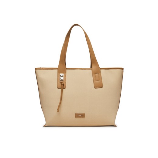 Lasocki Torebka LSK-O-001-07 Beżowy ze sklepu MODIVO w kategorii Torby Shopper bag - zdjęcie 182661793