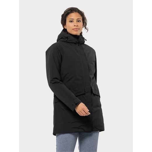 Jack Wolfskin Kurtka zimowa Tempelhof Coat 1116151 Czarny Regular Fit ze sklepu MODIVO w kategorii Kurtki damskie - zdjęcie 182661794