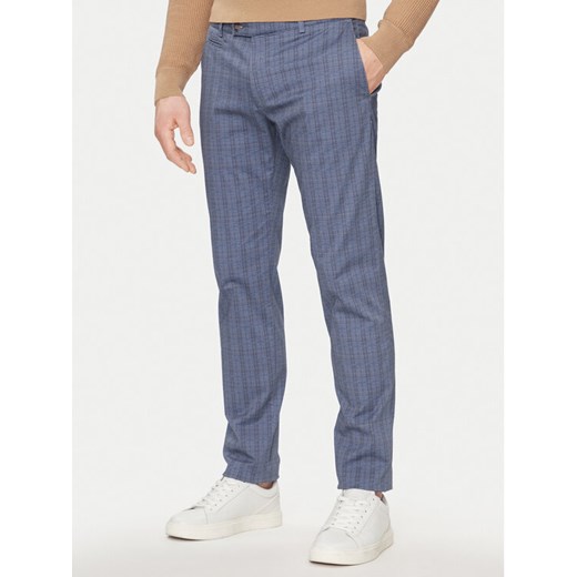 Bugatti Chinosy 4134 56369A Niebieski Slim Fit ze sklepu MODIVO w kategorii Spodnie męskie - zdjęcie 182661820