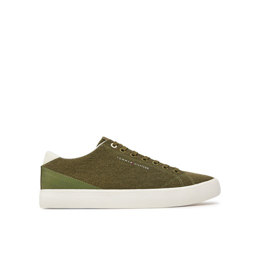 Tommy Hilfiger Tenisówki Th Hi Vulc Low Summer Cvs FM0FM05056 Zielony Tommy Hilfiger 44 MODIVO