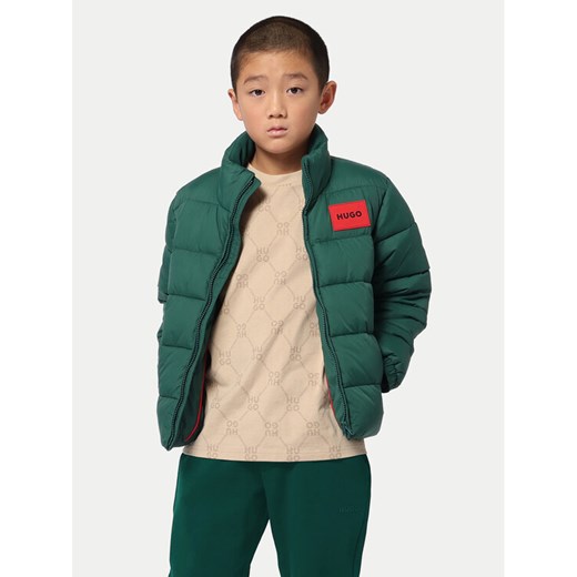 HUGO Kurtka zimowa G00198 M Zielony Regular Fit ze sklepu MODIVO w kategorii Kurtki chłopięce - zdjęcie 182661872