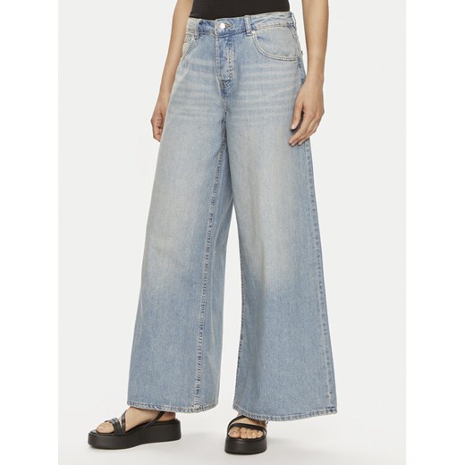 Gina Tricot Jeansy 22036 Niebieski Wide Leg ze sklepu MODIVO w kategorii Jeansy damskie - zdjęcie 182661880