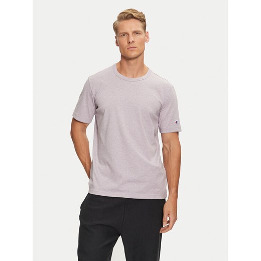 Champion T-Shirt 218802 Fioletowy Regular Fit ze sklepu MODIVO w kategorii T-shirty męskie - zdjęcie 182661900